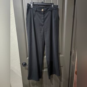 Elegant Black Wide-Leg Trousers